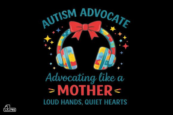 Amplifying Awareness: The Power of the Autism Advocate Mom PNG Loud Quiet Love Design