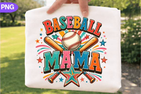 Baseball Mama PNG: Sports Mom Sublimation