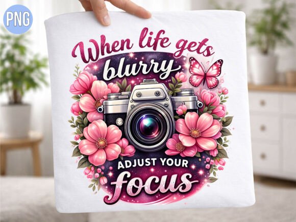 Camera Pink Floral Adjust Focus PNG: Elevating Creative Projects with High-Quality Digital Design