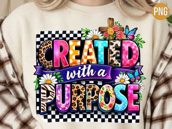 Created with a Purpose Christian PNG: A Practical Asset for Faith-Based Design