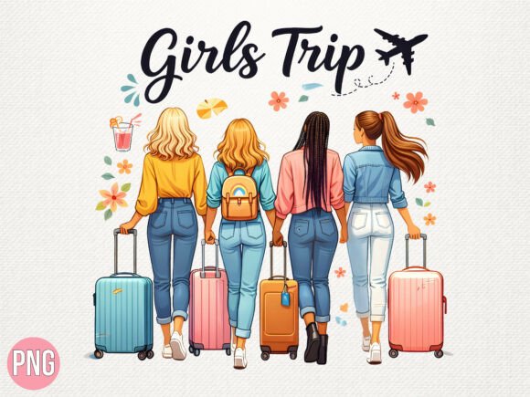 Designing Unforgettable Memories with the Girls Trip Travel Friends Vacation PNG