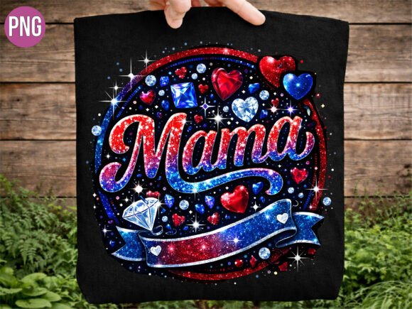 Elevating Brand Identity with the Glitter Glam Mama Patriotic Hearts PNG: A Strategic Asset for Modern Creators