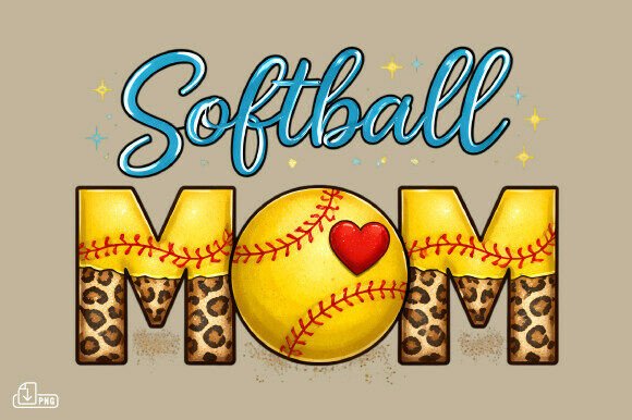 Elevating Your Game Day Style with the Softball Mama PNG