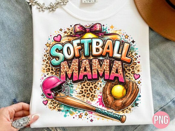 Evaluating the Softball Mama Leopard Print Sports PNG for Creative Projects
