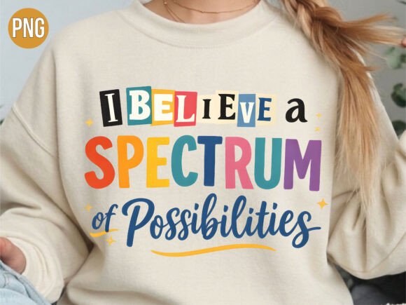 Evaluating the Spectrum of Possibilities Autism Shirt Design
