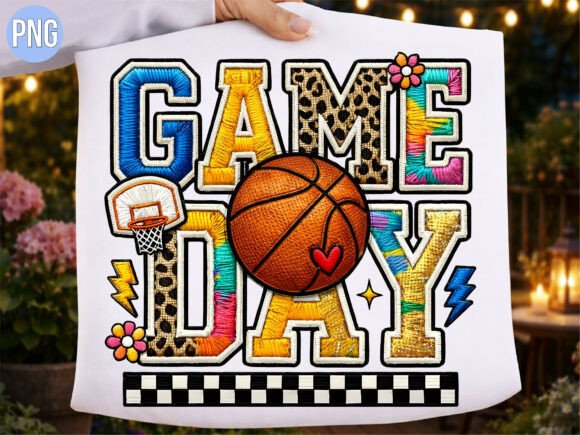 Game Day Basketball PNG & Sport Art