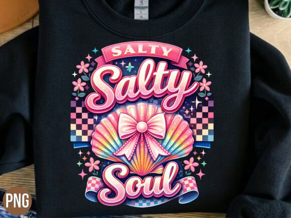 Girly Salty Salty Soul Shell Bow PNG: A Versatile Asset for Modern Creators
