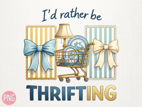 I'd Rather Be Thrifting: Premium Digital Design