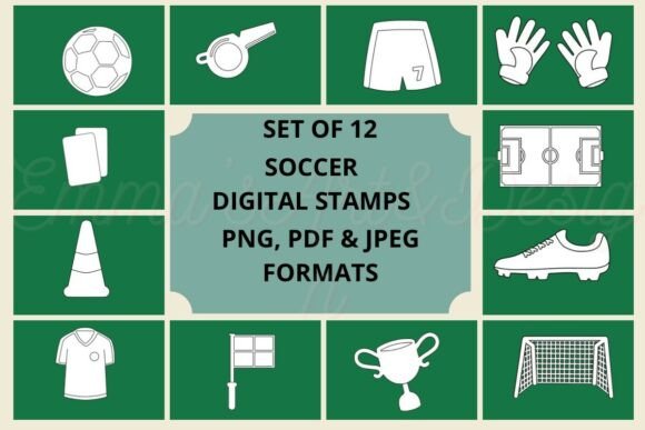 Soccer Digital Stamps: A Strategic Asset for Creative and Commercial Projects