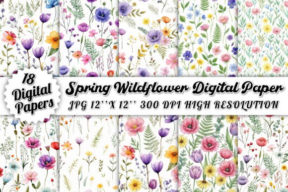 Spring Wildflower Digital Paper: A Guide to Choosing and Using High-Quality Floral Patterns