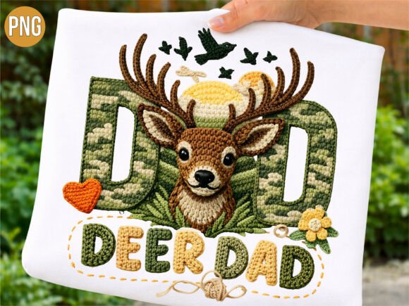 Unleashing Creativity with the Deer Dad Hunting Camo Wildlife PNG