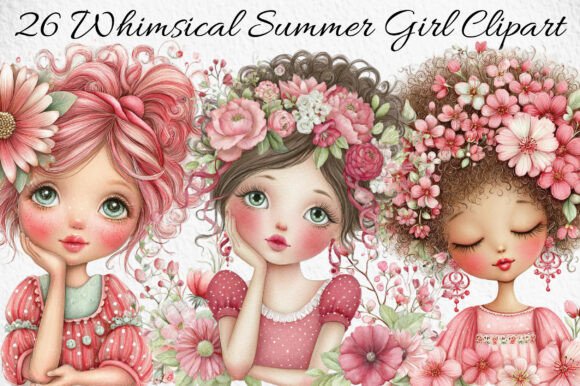 Whimsical Summer Girl Clipart Guide